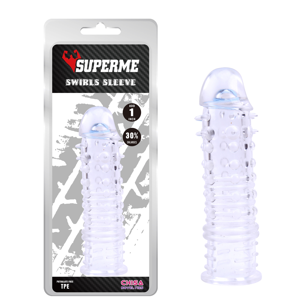 Swirls Sleeve-Clear Base