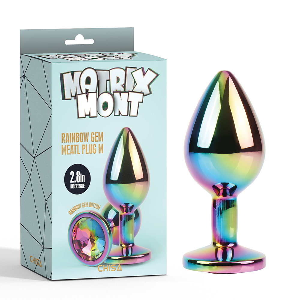 Rainbow Gem Meatl Plug M