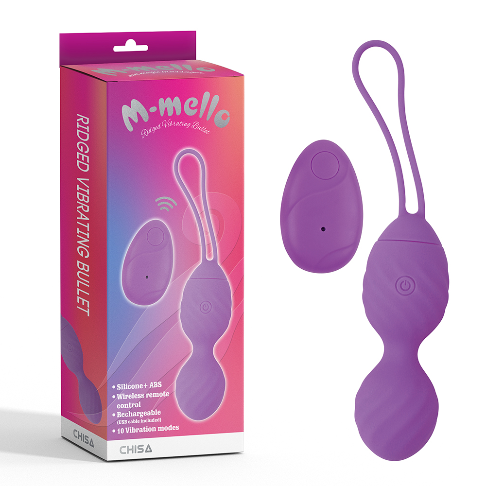 Ridged Vibrating Bullet-Purple