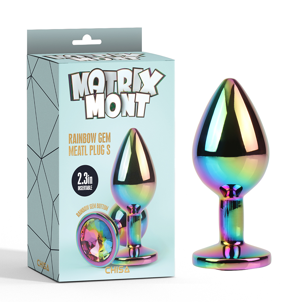 Rainbow Gem Meatl Plug S